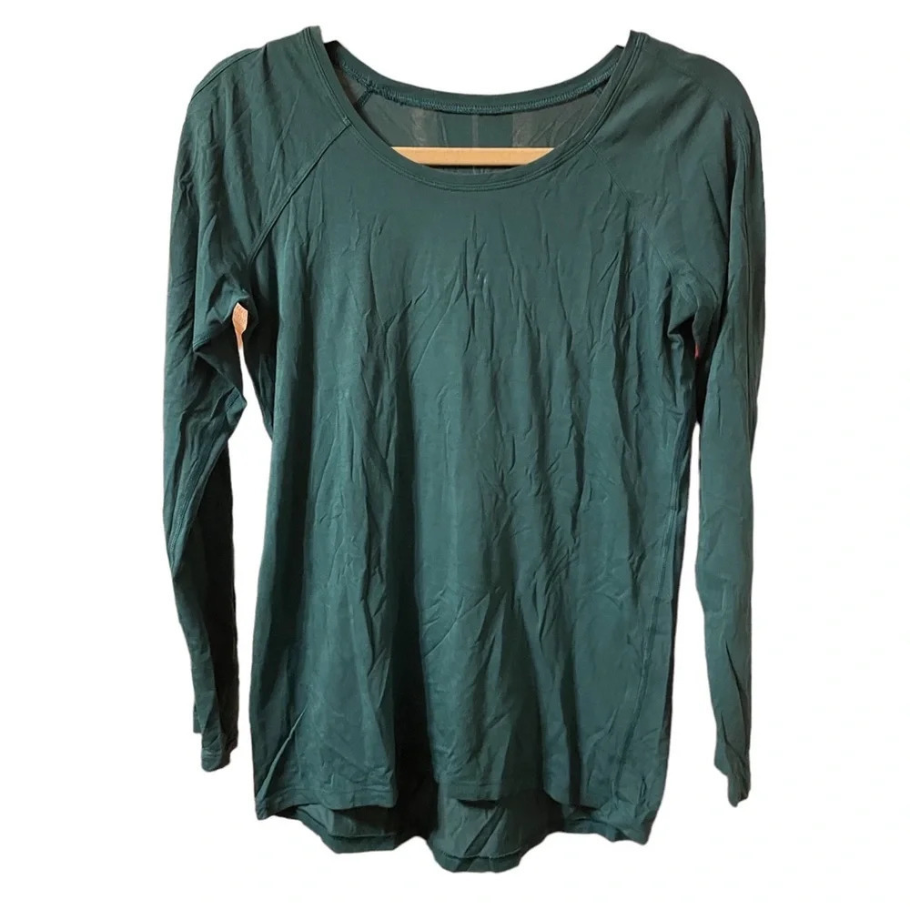 LULULEMON TEAL LONG SLEEVE ACTIVE TOP